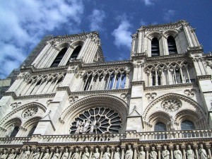zicht op de Notre-Dame