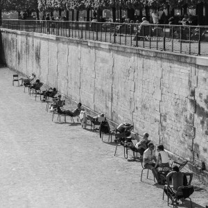 Jardin des Tuileries in Parijs. De tuinen van het voormalig koningshuis.